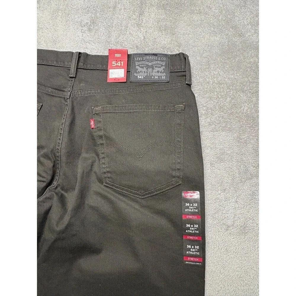 Levi's 541 Athletic Fit Jeans Brown Measured‎ 38x31 Denim Casual